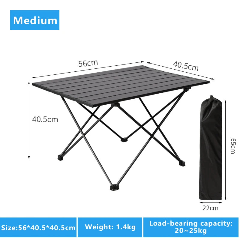 Outdoor Camping Table – Ultra Lightweight Folding Picnic, Egg Roll, Portable Coffee Table for Rent House