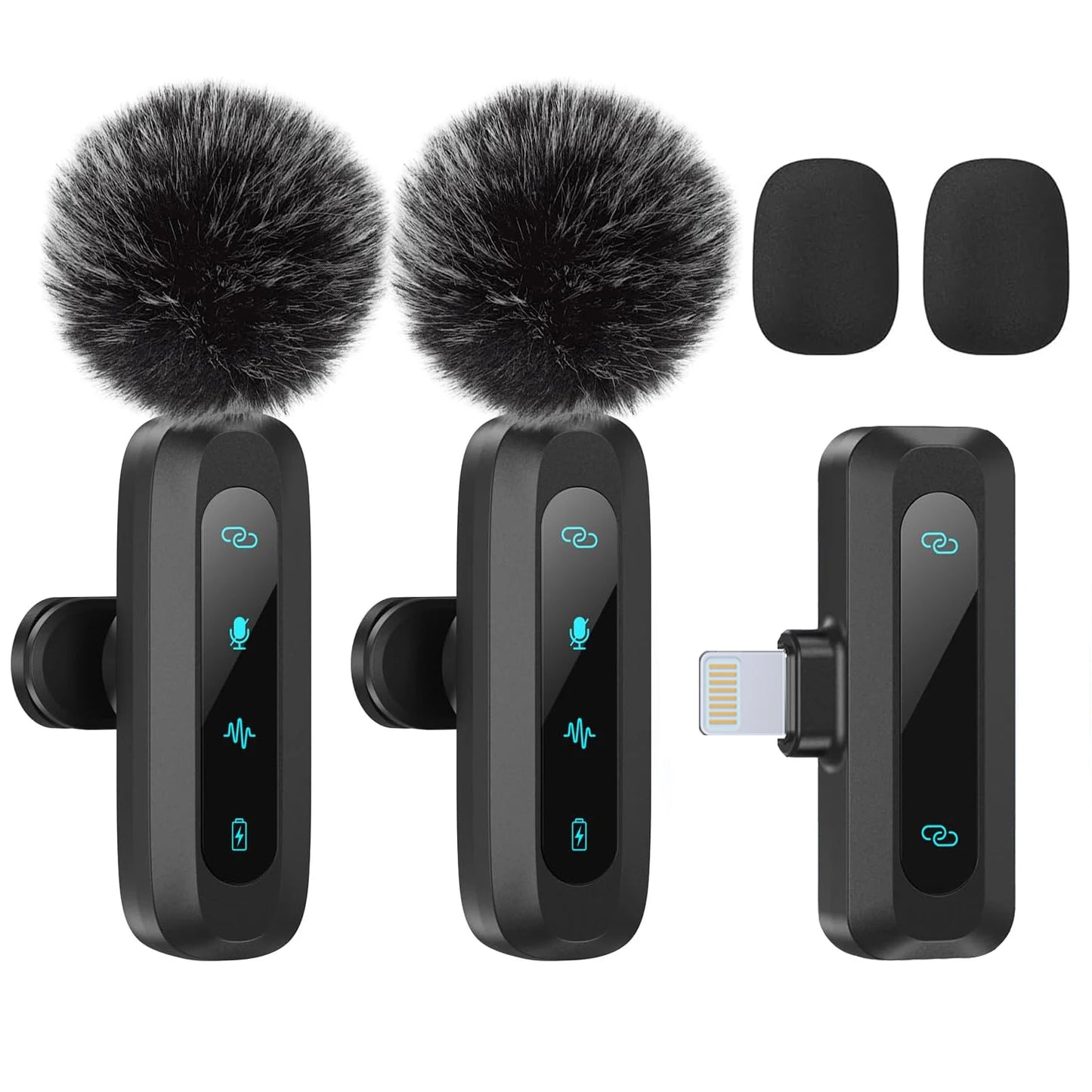 Professional Wireless Lavalier Microphone – Universal Mobile & Computer Mic for Vlogs, Interviews & Conferences