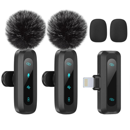 Professional Wireless Lavalier Microphone – Universal Mobile & Computer Mic for Vlogs, Interviews & Conferences