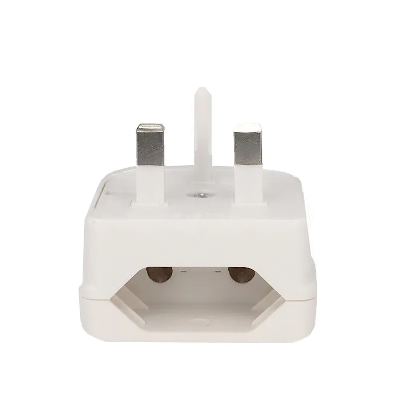 European Euro EU 2 Pin to UK 3 Pin Power Socket Travel Plug Adapter Co ...