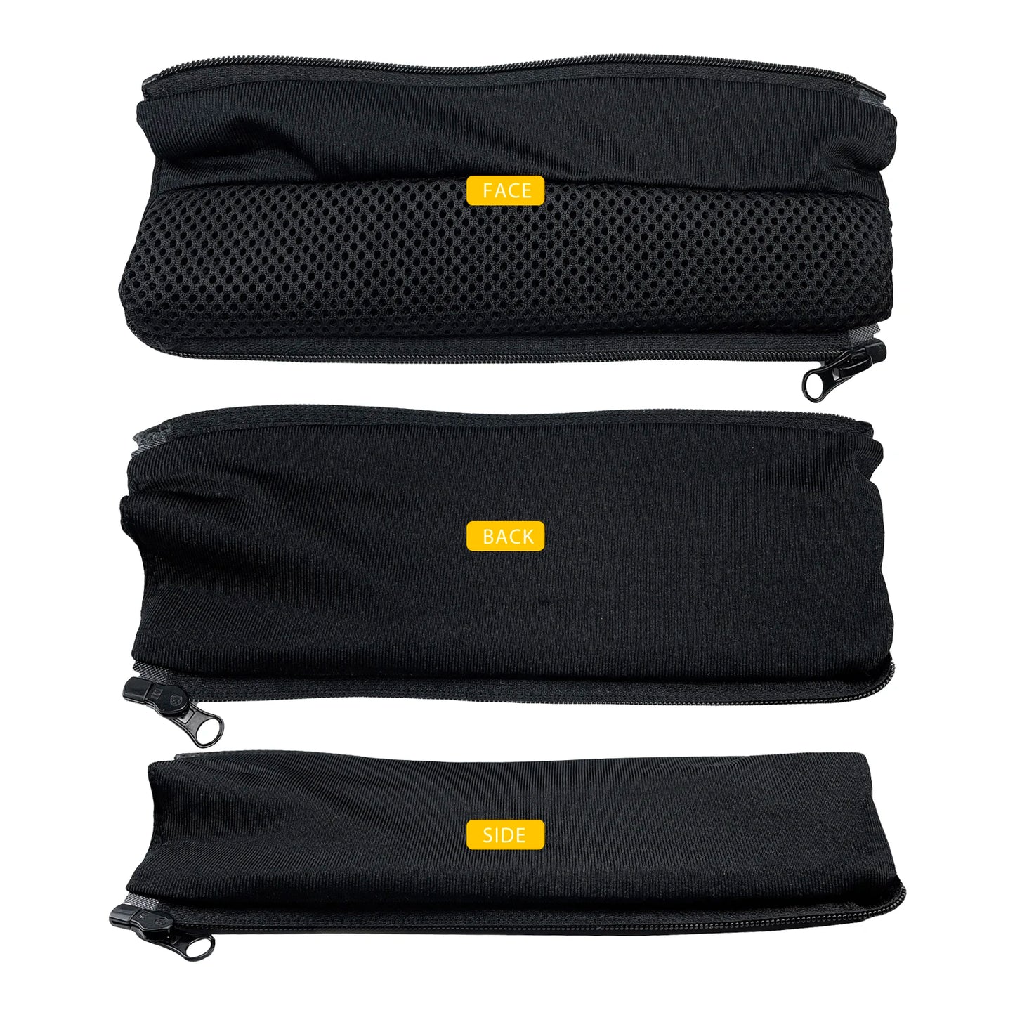 Realhigh Headband Cover: Breathable Mesh Cloth Zipper for Anker Soundcore Life Q10/Q20/Q30/Q35BT Headphones - Head Beam Protection