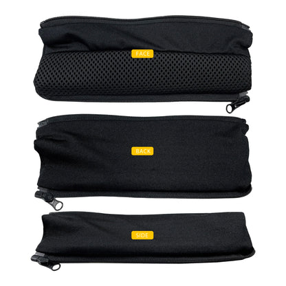 Realhigh Headband Cover: Breathable Mesh Cloth Zipper for Anker Soundcore Life Q10/Q20/Q30/Q35BT Headphones - Head Beam Protection