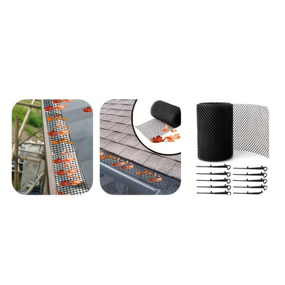 20-Pack Gutter Mesh Anchors & Universal Clamps – Eave Pins & Brush Clamps for Gutter Cleaning & Maintenance