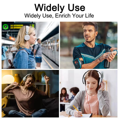 32GB MP3 Player with 2.4" Touch Screen & Bluetooth 5.4 – HiFi Music Player with Speaker, Recorder, Ebook & Photo Viewer