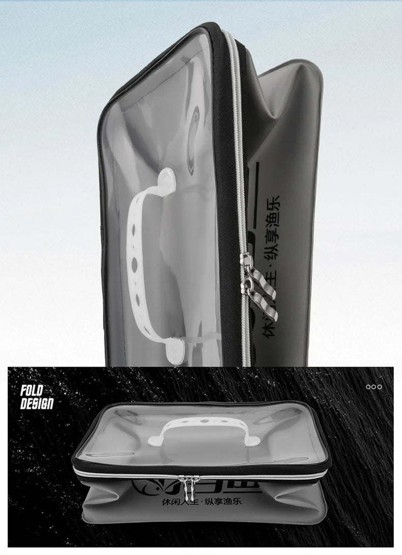 Multifunction EVA Folding Fishing Bag – Live Fish Bucket and Water Container, 4L/6L/10L/14L Tackle Storage Case