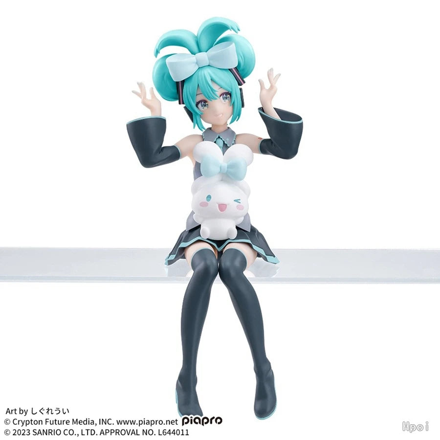 20cm Hatsune Miku x Cinnamoroll Anime Figure – Kawaii PVC Action Doll Toy Gift for Adults