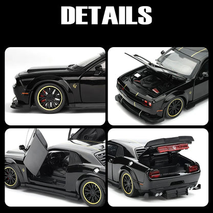 1:32 Dodge Challenger SRT Hellcat Redeye Diecast Model – V8 Alloy Metal American Muscle Sports Car Collectible