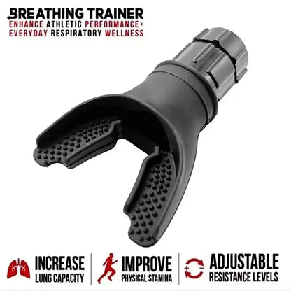 Portable Breathing Exercise Device – Lung Fitness Exerciser with Adjustable Resistance for Endurance Training