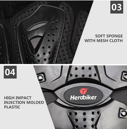 5XL Men's Motorcycle Jacket – Full Body Armor Protection for Motocross, Enduro Racing, Moto Gear & Protective Clothing