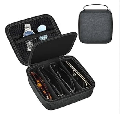 Travel Sunglasses Organizer Case for Quay Polarized Sunglasses – Men & Women Trendy Sunglass Storage Holder (Bag Only)