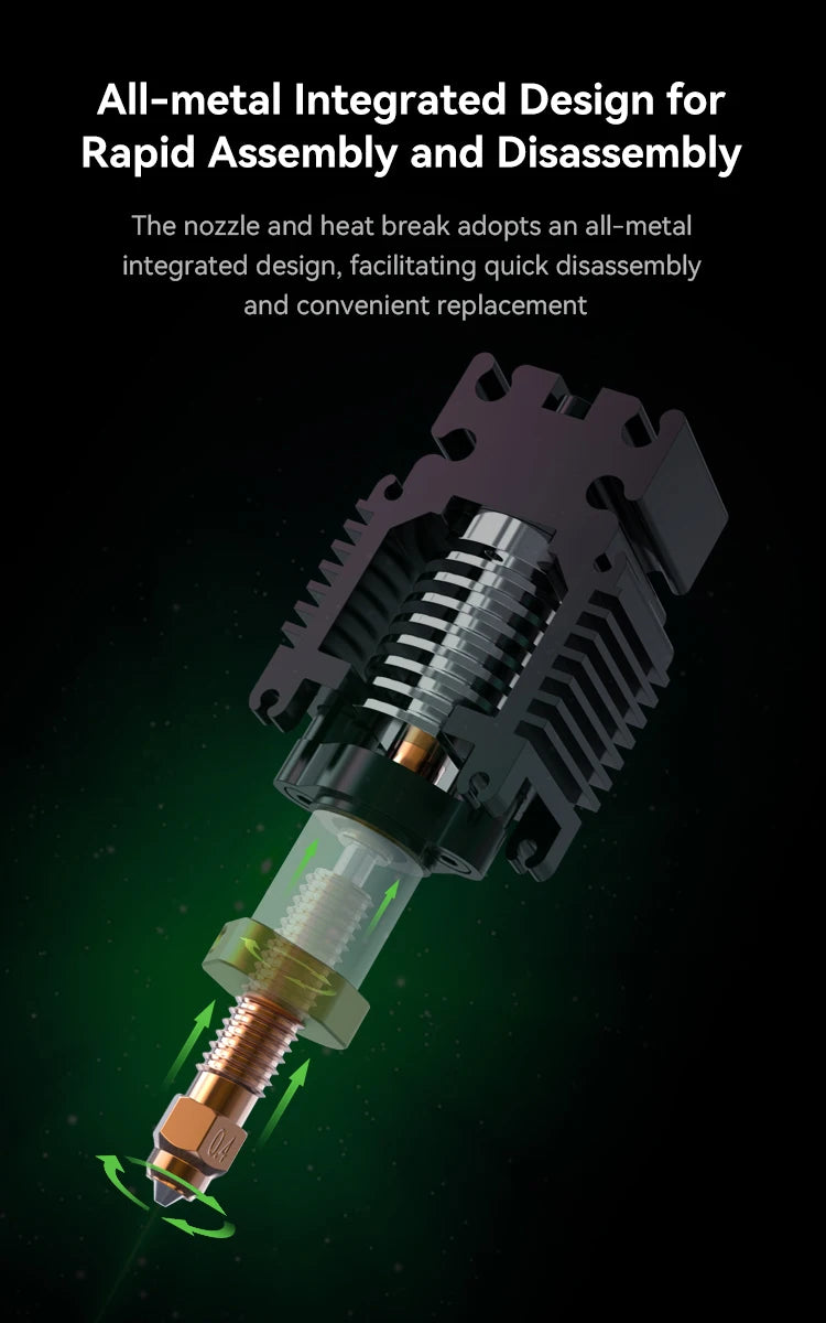 Creality Ender-3 V3 SE/KE Ceramic Heating Block Kit – 60W 0.4mm Quick-Swap Nozzle for 3D Printers