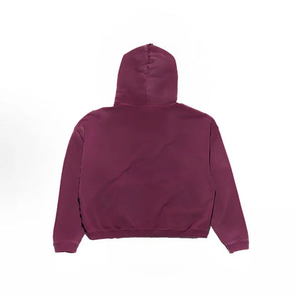 2025SS Ripped E.R.D. Hoodie – Men & Women Slogan Print Short Wide Sweatshirt