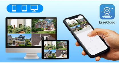 Hiseeu 10CH 5MP WiFi Security Camera System — H.265 NVR with Color Night Vision, Human Motion Detection & 2-Way Audio Outdoor Cameras