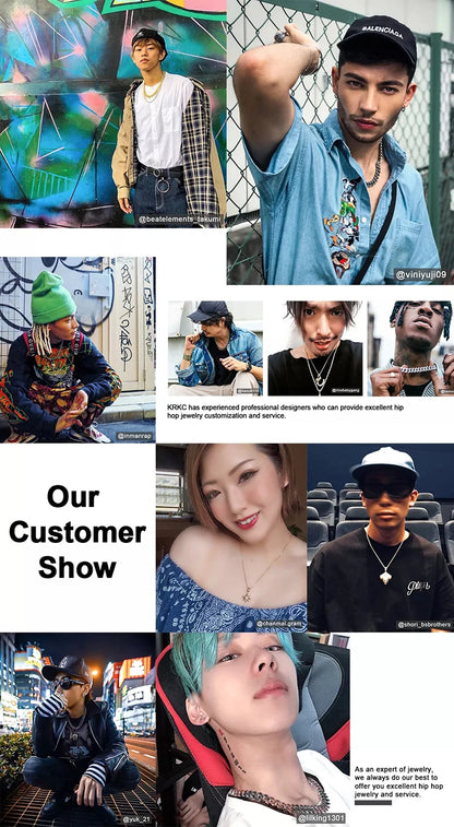 Customized Double-Side Photo Necklace – Personalized Picture Pendant with Cubic Zirconia, Hip Hop Jewelry Gift for Men & Women