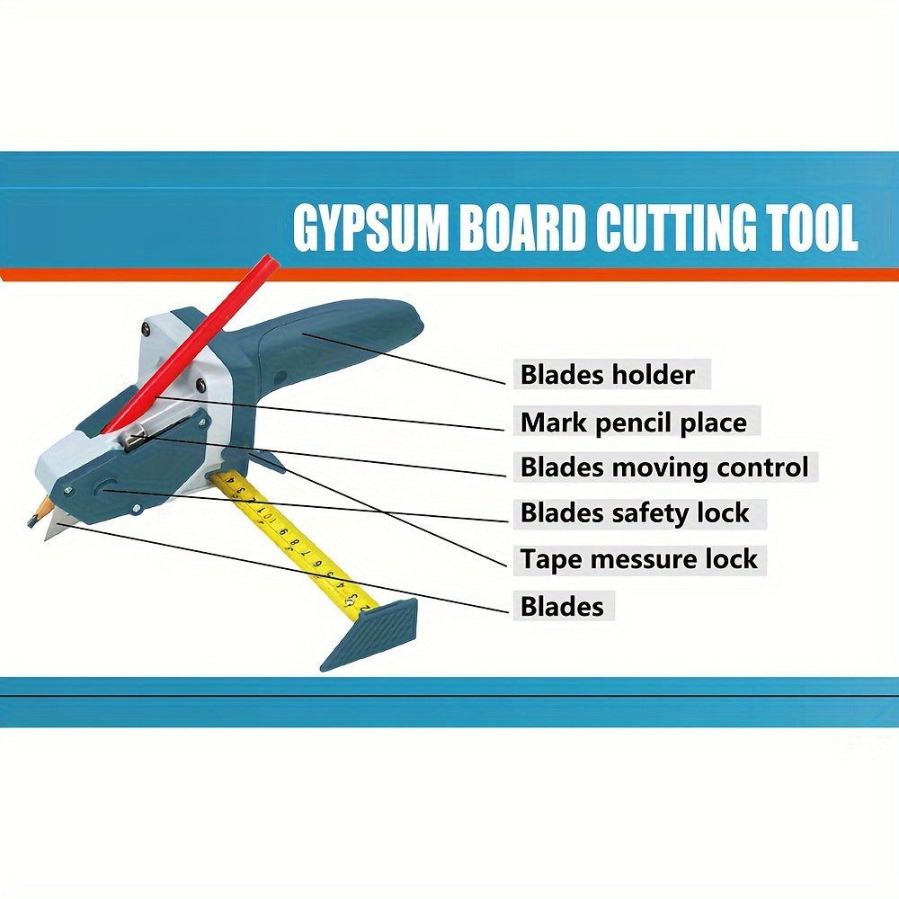 Professional Gypsum Board Cutter – Effortless Plasterboard Cutting Tool