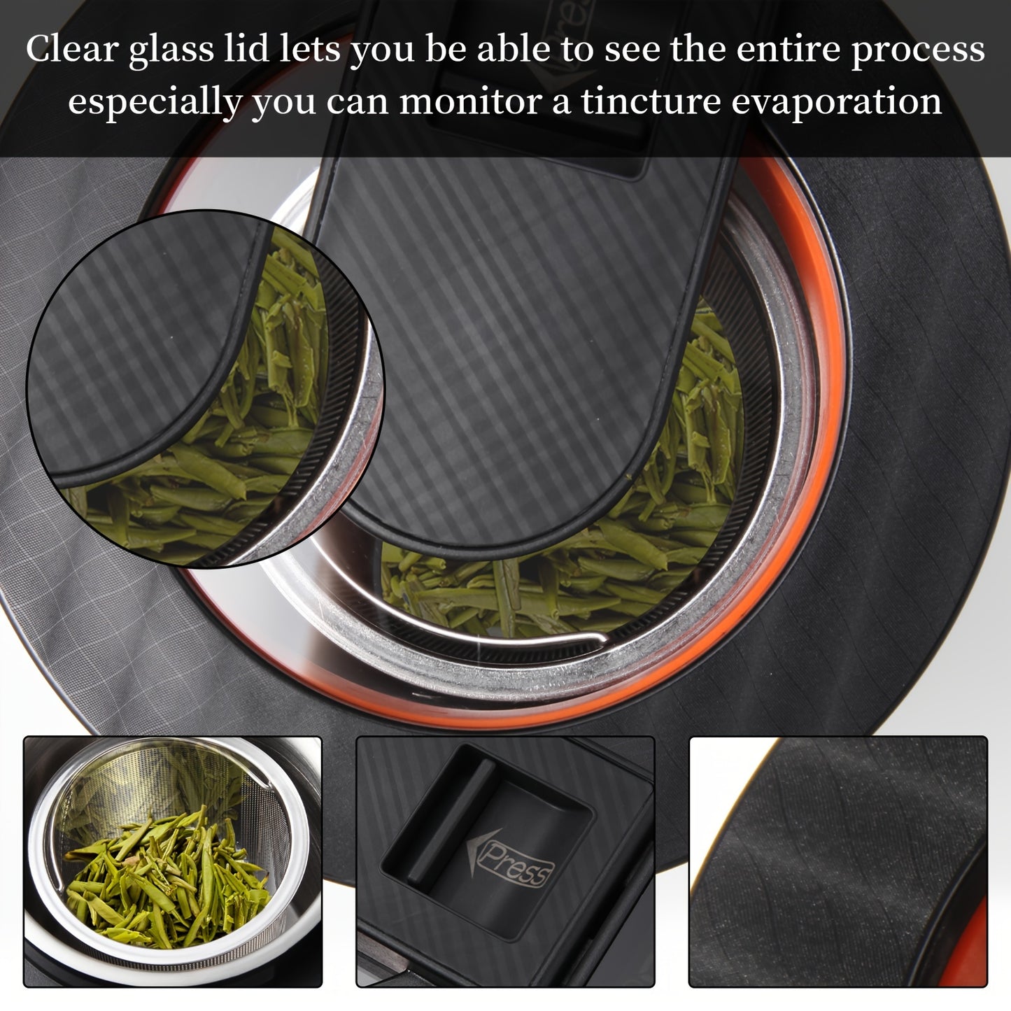 HerbAblility Pro Decarboxylator and Infusion Machine – Easy Herbal Oil, Tincture, Cannabutter Maker with Stainless Steel Canister, Wide Temperature Range, and Recipe Book