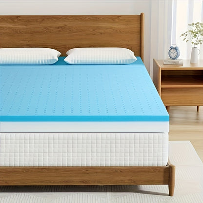 Maxzzz 4 Inch Plush Queen/King Mattress Topper - Gel Memory Foam for Ultimate Comfort & Support - CertiPUR-US Certified, Firm, Pressure Relieving, Breathable, Cooling Sleep Experience