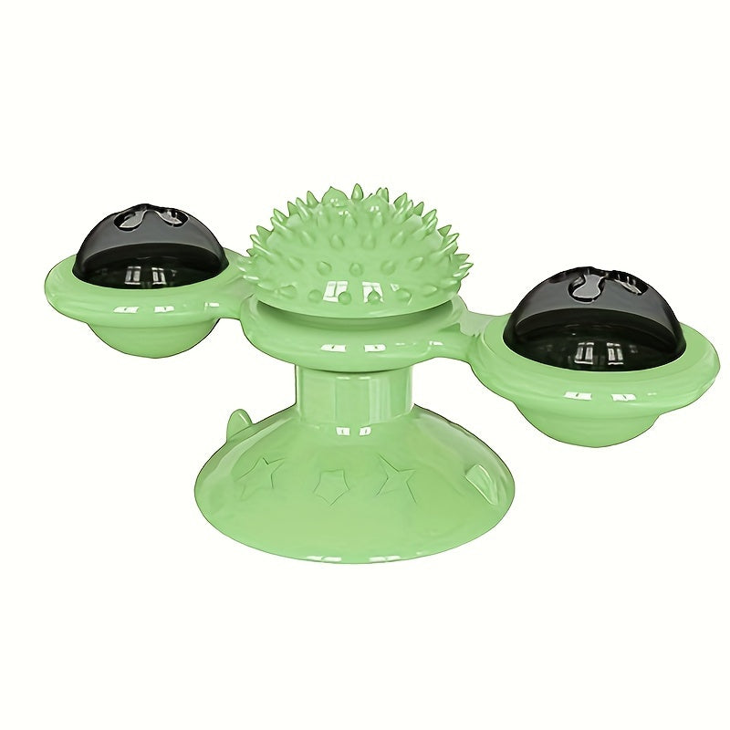 Interactive Windmill Cat Toy - Non-Electric Rotating Play Wheel for Cats, Enhances Vitality and Bonding