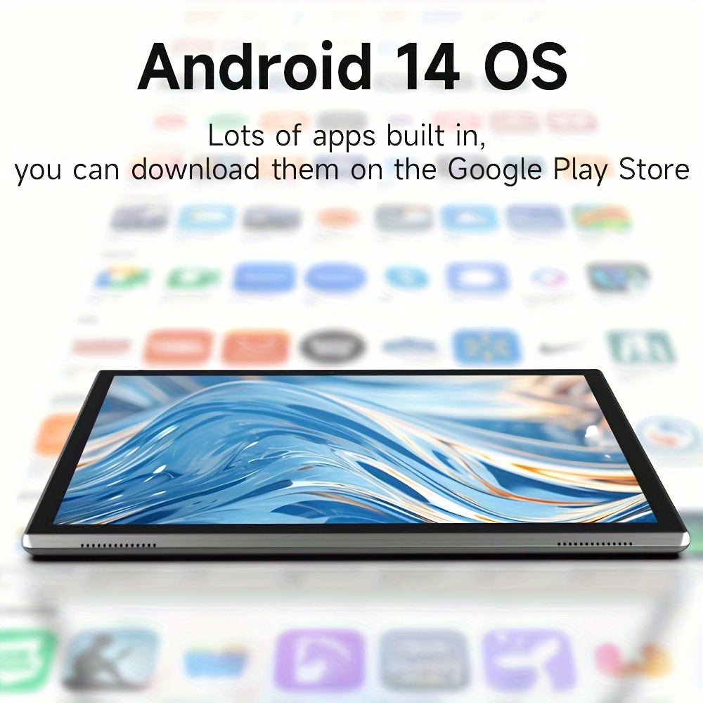 PEICHENG 2024 New 10 Inch Android 14 Tablet - 2GB+4GB RAM, 32GB ROM + 1TB Expandable, RK3326S Quad-Core, Dual-Band 2.4G/5G WiFi, GMS Certified IPS Touch Screen