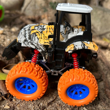 Farmer Stunt Car - Inertia Four-Wheel Drive with Shock Absorbers & Thickened Tires - 360° Rotation, Off-Road Sliding Toy Car - Ideal Halloween Gift
