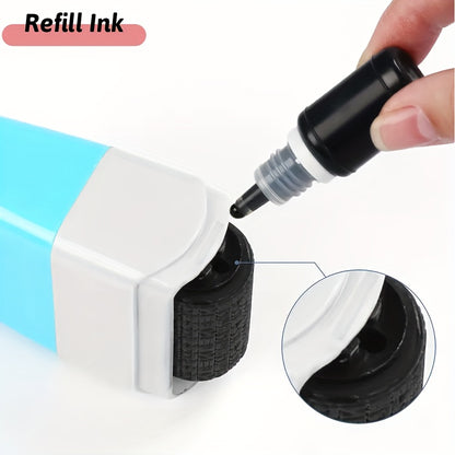 Wide Identity Theft Protection Roller Set – Safeguard Confidential Information with Anti-Theft Privacy Features – Durable Plastic for ID Blackout Security (1pc)