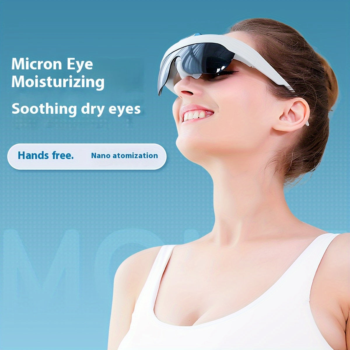 Steam Eye Mask Glasses – Nano Moisturizing, Steam Atomization, Relieves Dry Eyes and Reduces Fatigue, Comfortable Eye Hydration Gear