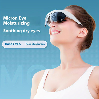 Steam Eye Mask Glasses – Nano Moisturizing, Steam Atomization, Relieves Dry Eyes and Reduces Fatigue, Comfortable Eye Hydration Gear