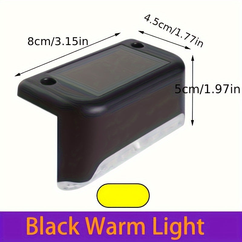 4/16pcs Solar Powered Outdoor Garden Lights - Landscape Lighting Waterproof And, Led Solar Lights For Household Garden Arrangement, Stairs, Deck, Fence, Patio, Wall, Rail Decoration - Energy Efficient, Auto-On/Off, Durable, E