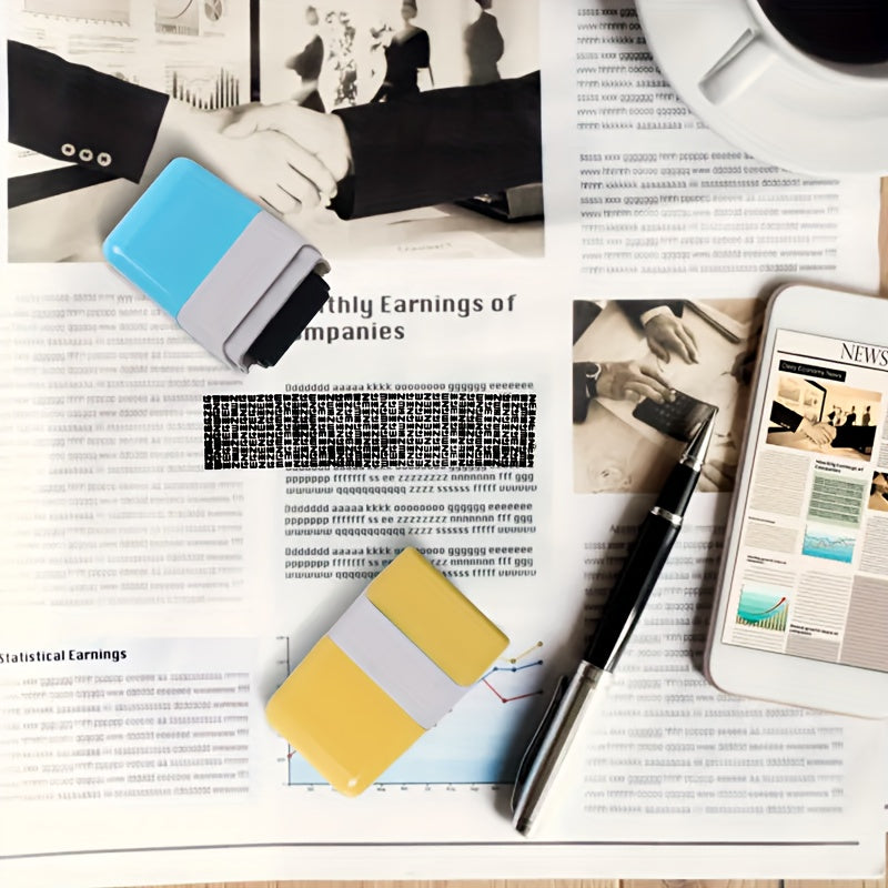 Wide Identity Theft Protection Roller Set – Safeguard Confidential Information with Anti-Theft Privacy Features – Durable Plastic for ID Blackout Security (1pc)