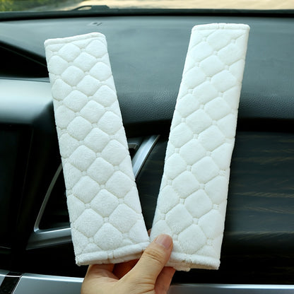 2Pcs Soft Car Seat Belt Covers – Comfortable Shoulder Pads for Cars & Trucks, Seat Belt Protectors for Adults & Teens
