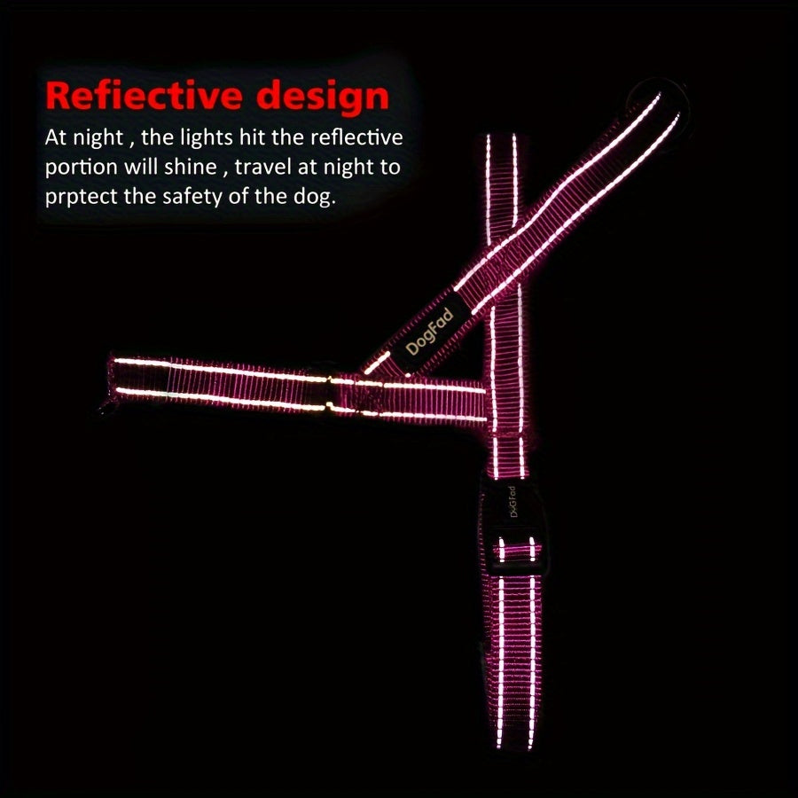 Adjustable Reflective No-Pull Dog Harness Vest – Escape Proof, Comfortable Fit for Small, Medium, Large Dogs, Ideal for Walking, Hiking, Running – King's Day Gift Idea