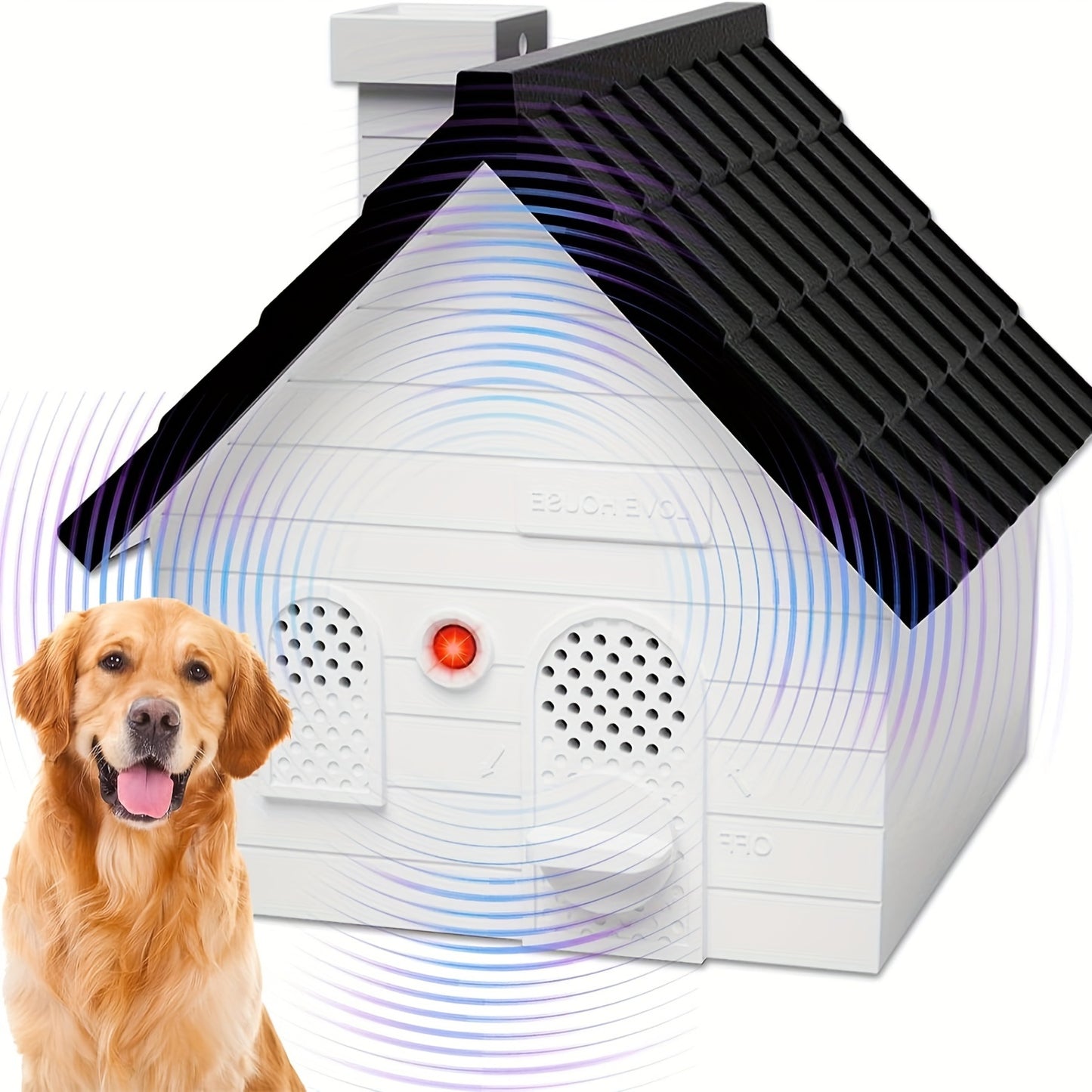 Bark Box - Anti-Barking Device for Dogs, Ultrasonic Bark Deterrent, 50 Ft. Indoor/Outdoor Bark Stopper, Suitable for Small, Medium, Large Dogs, Black/White
