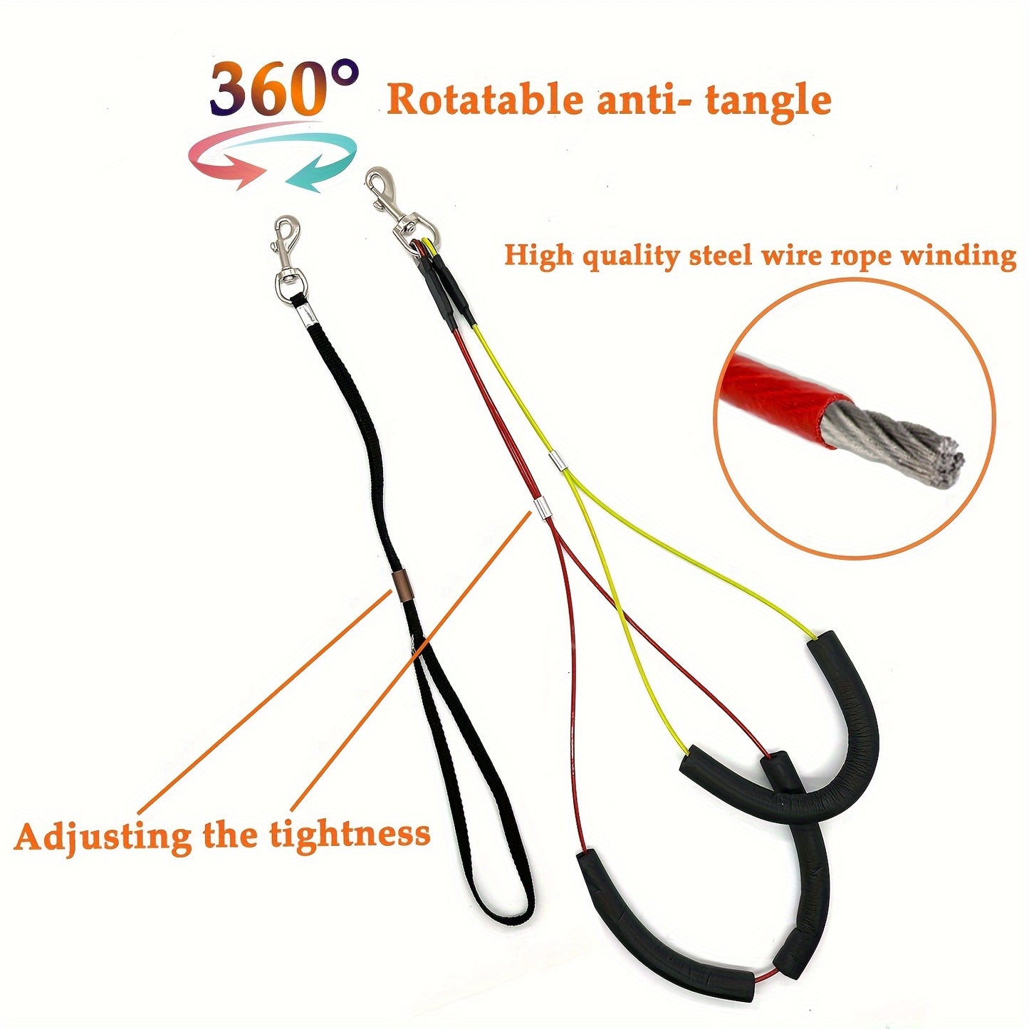 Adjustable Dog Grooming Arm with Clamp - 36" Height, No-Sit Haunch Holder, Three-Section Design for Medium & Small Dogs & Cats