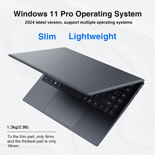 14 Inch Laptop – N4000 CPU, 8GB RAM, 256GB SSD, Windows 11 for Students & Professionals