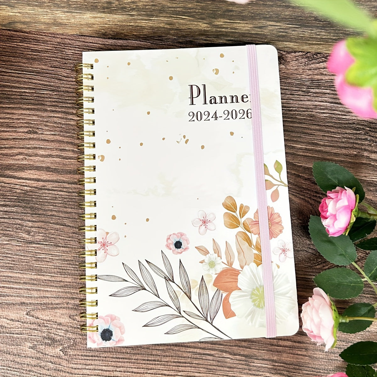 2024-2026 Annual Schedule Notebook - Vegan-Friendly, For Home, School and Office | Stationery Supplies