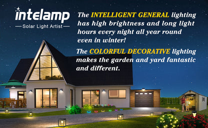 2PCS Solar Outdoor Street Lights — Super Bright IP65 Waterproof for Garden & Patio