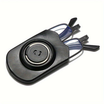 Folding Reading Glasses - Retro Computer Presbyopic Readers with Phone Holder for Men and Women (+1.0 to +4.0)