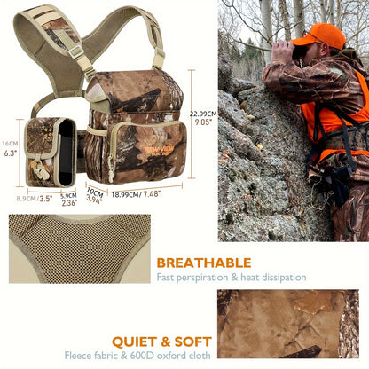 New View Camo Chest Bag with Tassel Detail - Durable Polyester, Ideal for Hunting and Fishing