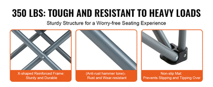 SucceBuy Outdoor Camping Chair — Ultralight Folding Portable Chair, 350lbs High Load, Ideal for Beach, Hiking, Picnic, Travel, and Fishing