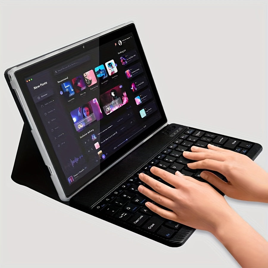 10.1 Inch Android 14 Tablet – 2 in 1 with Keyboard, Mouse, Stylus, 128GB ROM, 12GB RAM, Dual Camera, 5G, 1280x800 Display