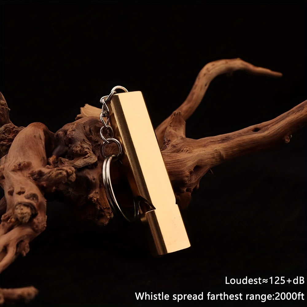 Loud Bear Bell with Whistle Set – Emergency Whistle & Carabiner for Hiking, Biking, Fishing & Climbing Survival