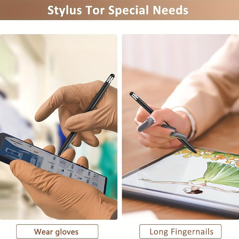 20 Pack Hollow Pens with Replacement Tips - 10 Large and 10 Small, Includes Rubber Tips