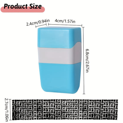 Wide Identity Theft Protection Roller Set – Safeguard Confidential Information with Anti-Theft Privacy Features – Durable Plastic for ID Blackout Security (1pc)