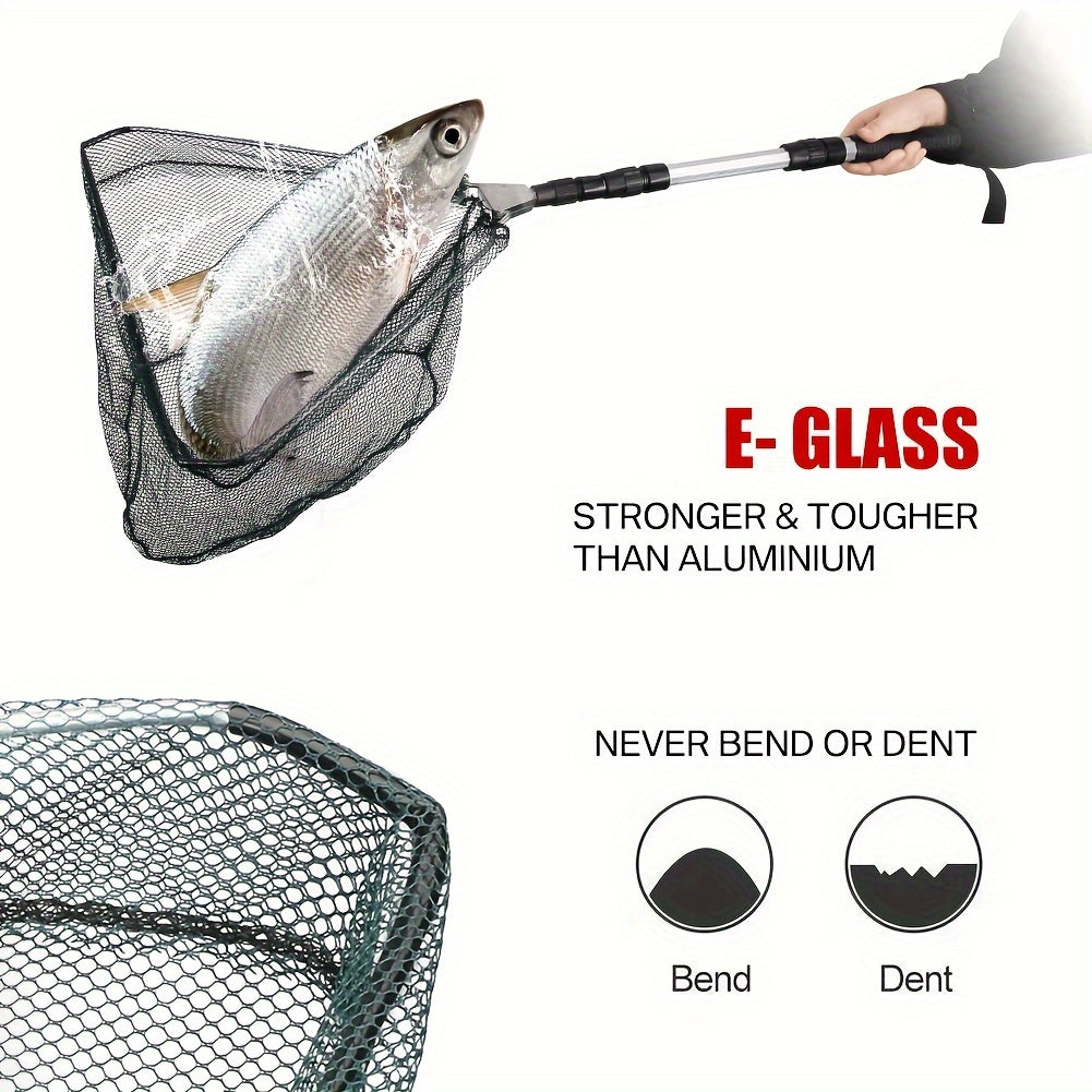 Deluxe Extendable Fishing Landing Net – Durable, Foldable, Portable, 34-51 Inches for Easy Catch & Release