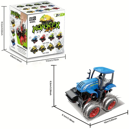 Farmer Stunt Car - Inertia Four-Wheel Drive with Shock Absorbers & Thickened Tires - 360° Rotation, Off-Road Sliding Toy Car - Ideal Halloween Gift