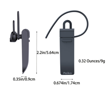 PEIKO World Language Translator Earbud - Instant Translation for 32 Languages and 44 Accents | High-Fidelity Audio, Offline for 11 Languages | Portable, Seamless Communication