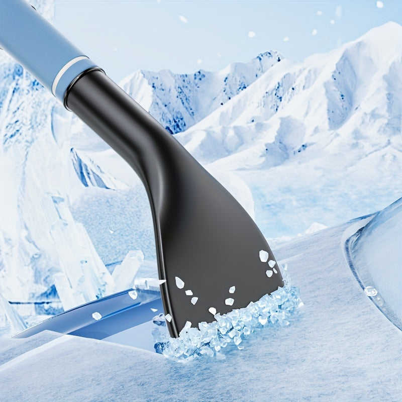 Car Multi-Functional Snow Shovel - Retractable Aluminum Alloy Ice Scraper & Defrost Shovel for Snow Removal