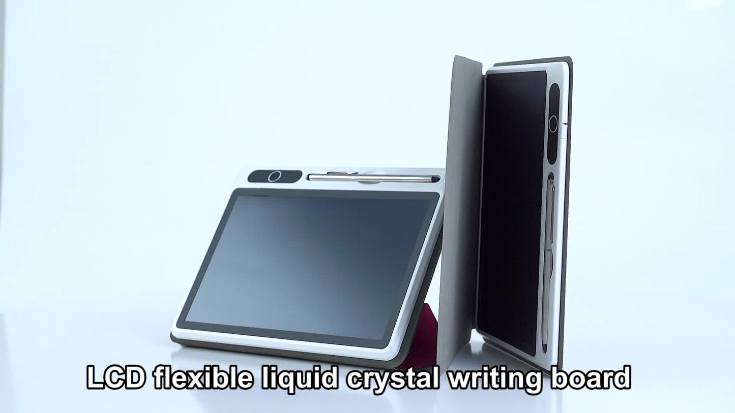 InnoreBorat LCD Notebook - Unleash Your Creativity with Digital Drawing Pad and Faux Leather Case!
