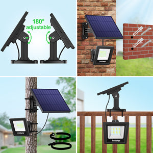 2PCS Solar Outdoor Street Lights — Super Bright IP65 Waterproof for Garden & Patio