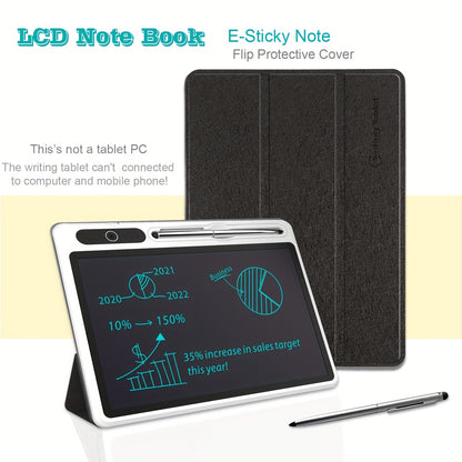 InnoreBorat LCD Notebook - Unleash Your Creativity with Digital Drawing Pad and Faux Leather Case!
